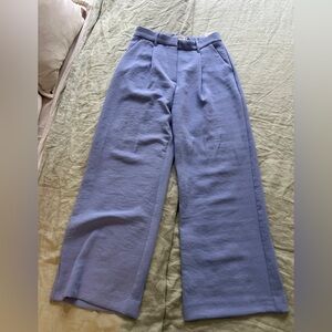 Abercrombie & Fitch Purple Wide Leg Pants High Waisted Trousers